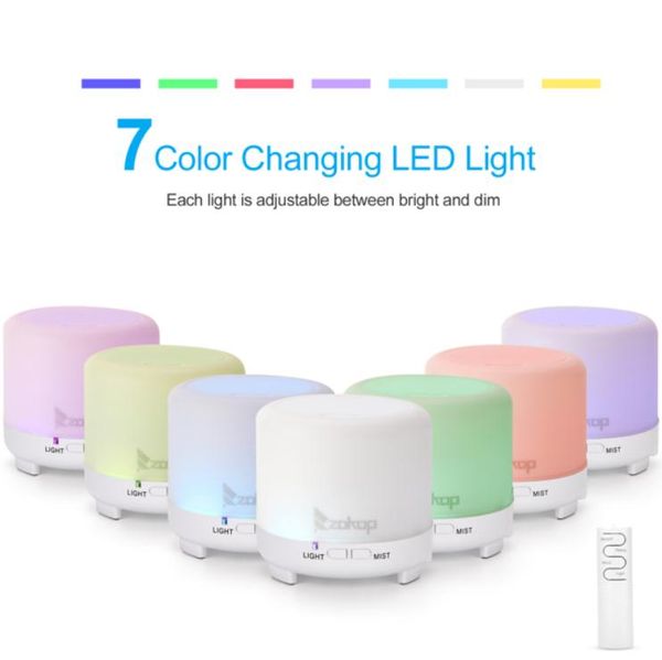 

fragrance lamps usb 2358yk 5v 4.5w 120ml aroma diffuser white plastic with black remote control colorful light