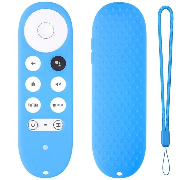 

for -google tv 2021 voice remote silicone case protective cover skin controlers