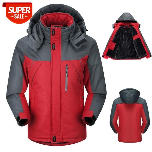 

winter men jackets thick warm waterproof windproof casual inner fleece jackets male plus size 5xl windbreaker army raincoat coat #le3q, Black;brown