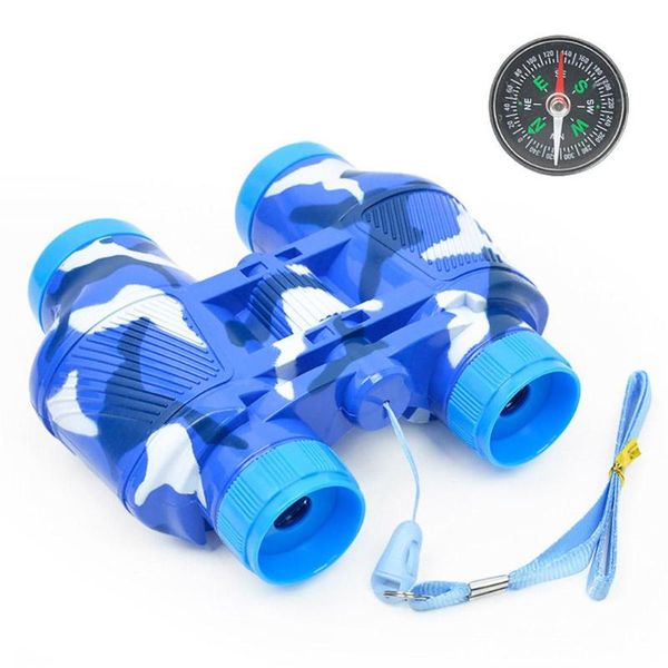 

party masks kids simulate binoculars telescope compass educational toy with neck strap for outdoor