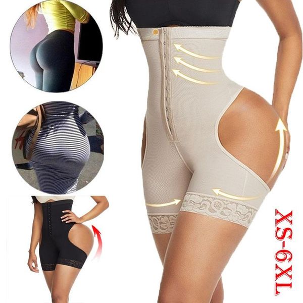 

women's shapers redess 2021 women shapewear fajas colombianas buenhancer panty lifter with tummy control underwear xs-6xl, Black;white