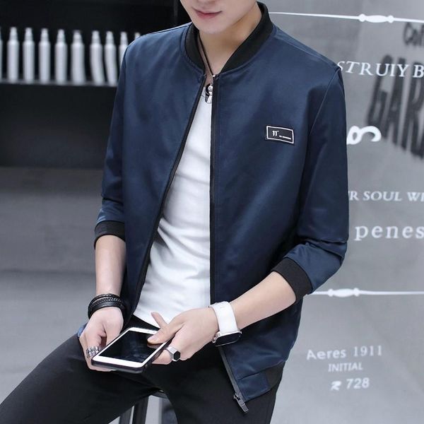 

men's jackets bormandick mens jacket thin men baseball solid color casual coat overcoat for male clothing kxp18 7701 33 0, Black;brown