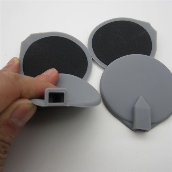 65 mm 95 mm antihaftbeschichtete runde Elektrodenpads Zehnerelektroden für digitales Therapiegerät EMS-Massagegerät Nervenstimulator mit 2 mm Stift