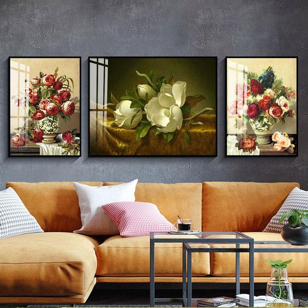 

paintings canvas painting wall europe rose art posters prints pictures living room decoration home decorative artistic