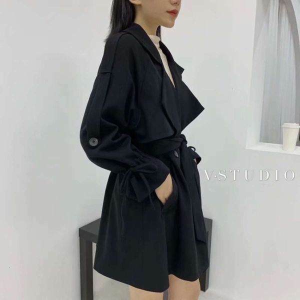 

fashion women's style is windbreaker versatile medium length slim new suit coat women in spring and winter of 2020 luxury, Tan;black