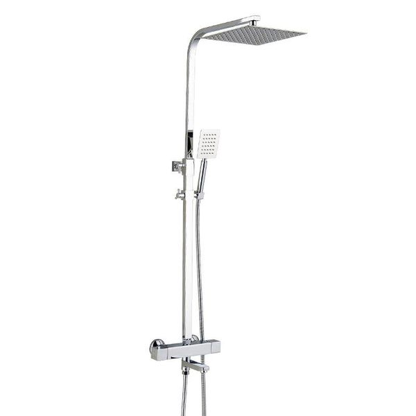 

thermostatic shower set ,brass shower set ,large area water jet spray bathroom mixer,single function nozzle