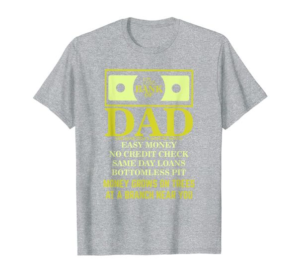 

bank of dad bottomless pit loans from parents t-shirt, White;black