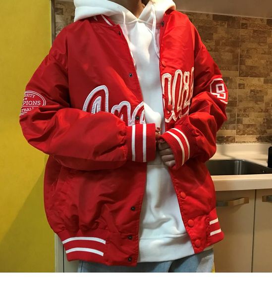 

men's jackets baseball jacket men hip hop streetwear letter embroidery 2021 varsity college couple japanese korean bomber fashion coat, Black;brown