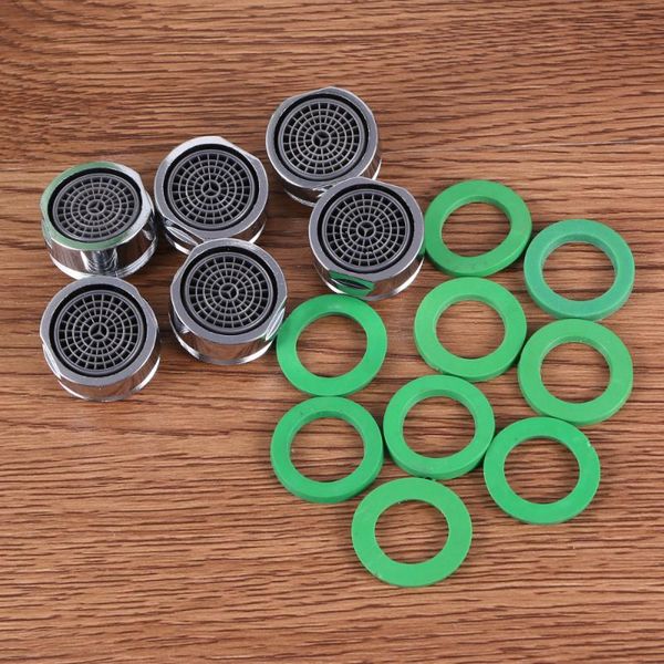 

kitchen faucets 6pcs 24mm small threaded aerator bubbler sprayer water saving filter nozzle polished for