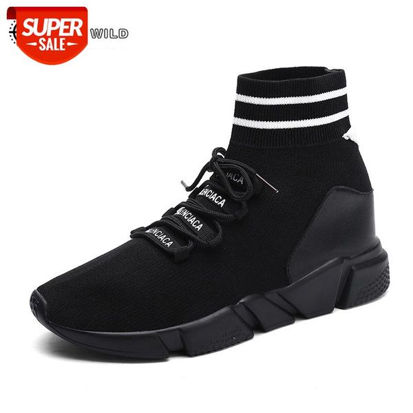 

fashion casual shoe for men 2018 weaving fly breathable mesh black slipon shoes lover couple trainers sneakers mens human race #am4g