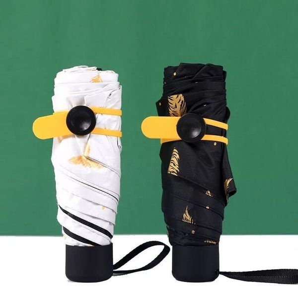 

umbrellas pocket mini umbrella rain women windproof durable 5 folding sun portable sunscreen female parasol