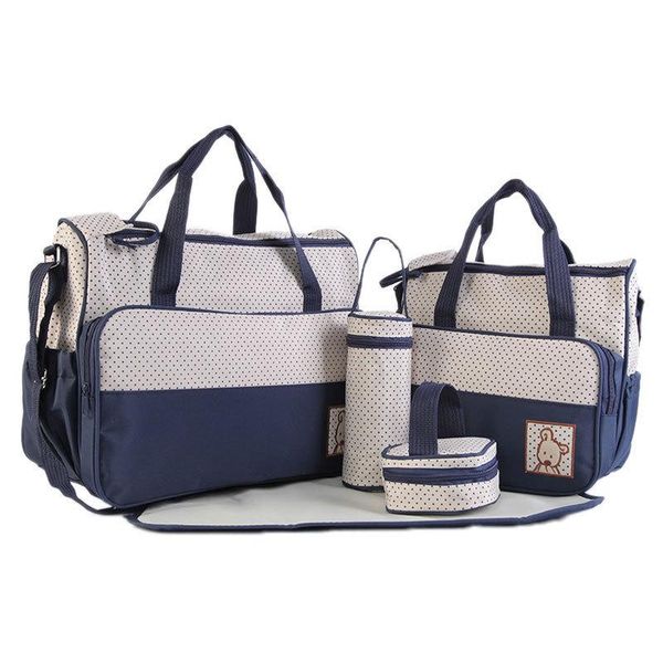 

diaper bags 5pcs/set waterproof baby bag suits for mom bottle high capacity mother mummy stroller maternity nappy sets