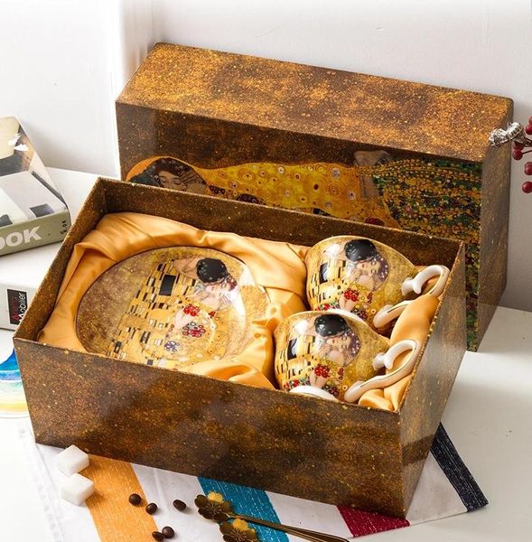 

cups & saucers ceramic coffee cup set mug bone china afternoon tea gift box