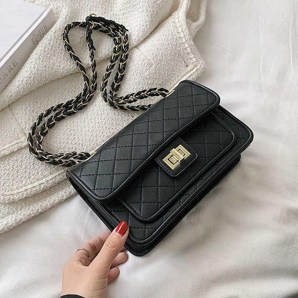 

shoulder bags diamond lattice small pu leather crossbody for women 2021 trends desinger lady pruses and handbags
