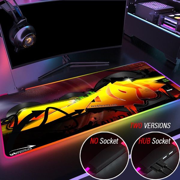 

mouse pads & wrist rests gaming pad rgb super hyper beast hub multi usb mousepad custom slipmat xxl abstract graffiti art kawaii playmat