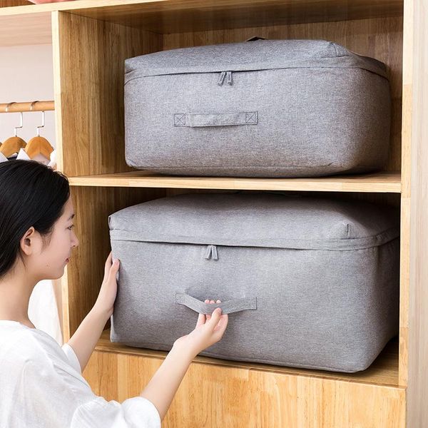 

large non woven fabric folding storage bag dirty clothes collecting case with zipper for quilt storage bag big