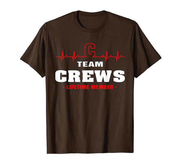 

team crews lifetime member shirt surname, last name gift t-shirt, White;black
