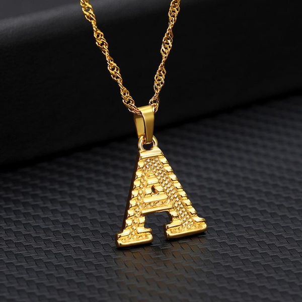 

chains 2021 trend capital letters pendant necklaces iced out rock candy style initial charms necklace fantastic jewelry gift, Silver