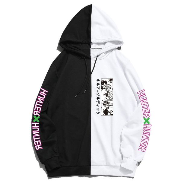 

2021 new japan anime x hunter summer man woman hoodie print olor hoodies pullover sweatshirt harajuku thin clothing aas4, Black