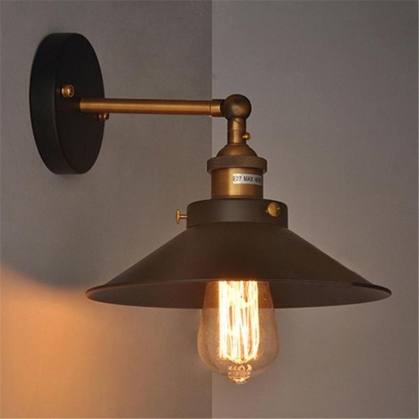 

personalized creative rocker wall light retro intustrial wind iron e27 wall lamp for restaurant bar coffee shop warehouse