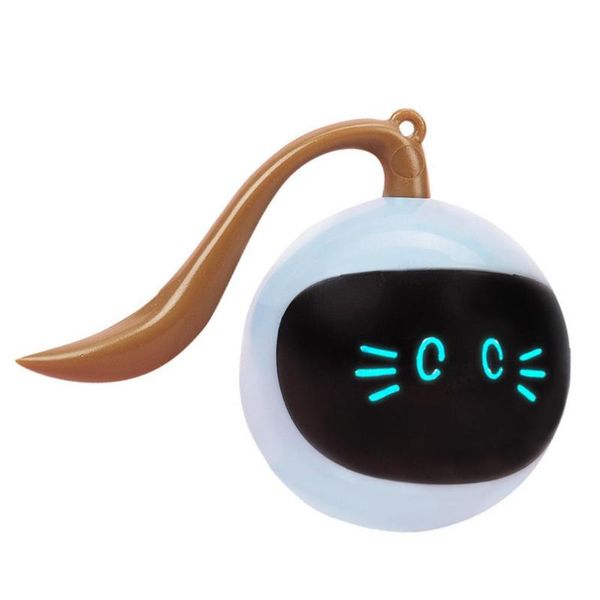 

cat toys smart interactive toy ball automatic 360 degree self rotating with led color-changing light usb rechargeable funny ex