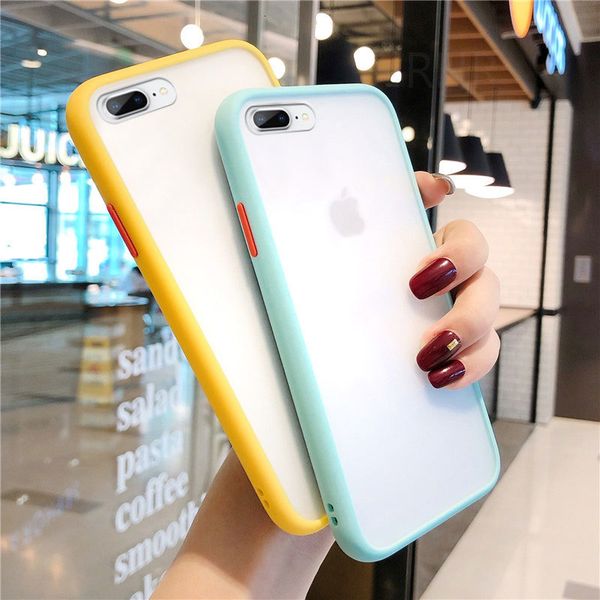 

2021 new shockproof transparent sile phone case on 8 plus 6 6s se clear back cover for iphone 7 x xs max xr 11 pro nt9q