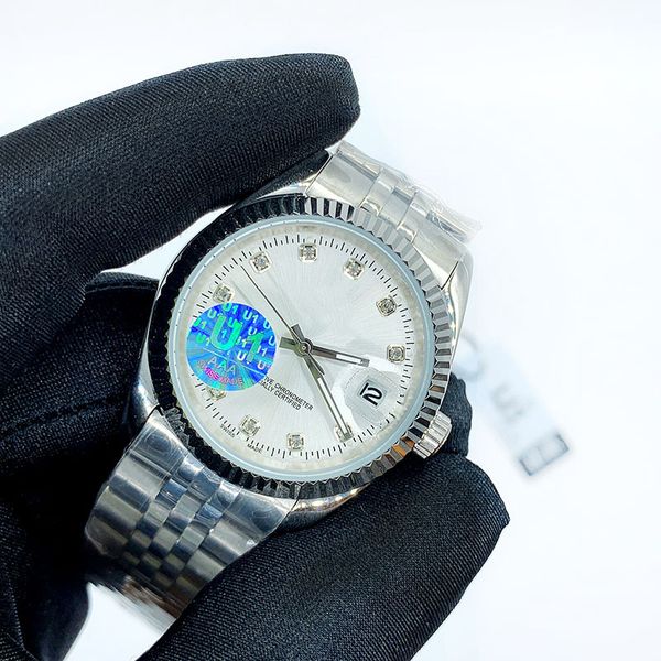 

mens watch automatic women quartz watchs 2813movement luminous sapphire waterproof wristwatches 904l stainless steel luxury, Slivery;brown