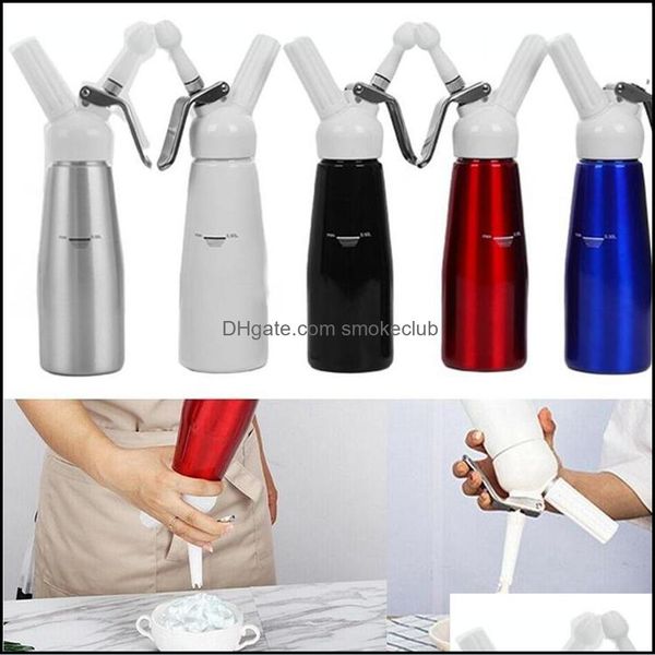 

bakeware kitchen, dining bar home & garden500ml whipper n2o aluminium stainless whipped fresh cream foam maker cracker dispenser cake tools