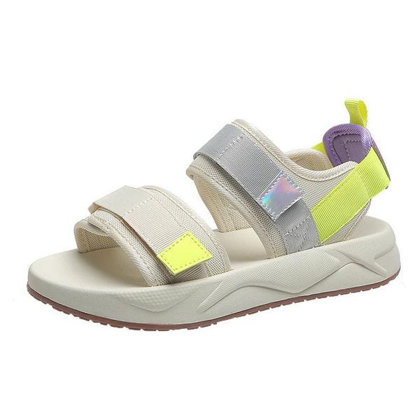 

sandals 2021 summer women rome shoes platform outdoor non-slip beach slipper comfortable thick bottom, Black
