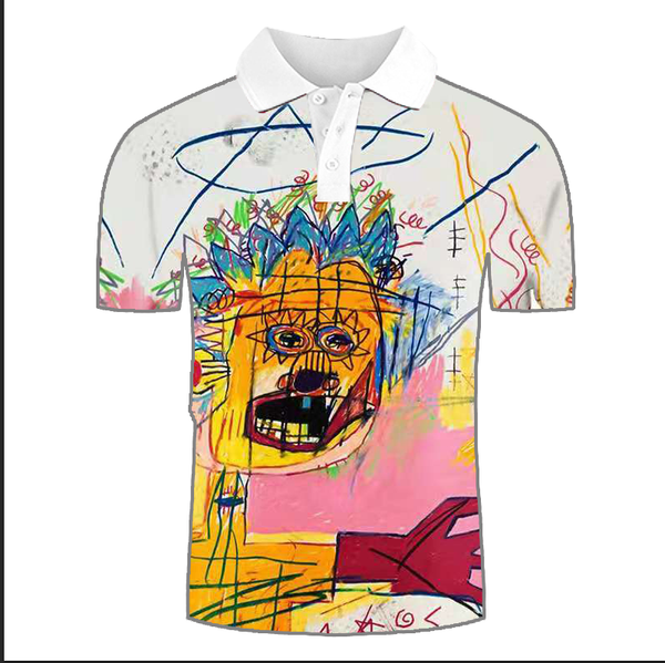 

line monster men's 3d printing t-shirt visual impact party punk gothic round neck american muscle style short sleeve, White;black