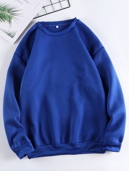 

round neck thermal pullover a0fp#, White;black