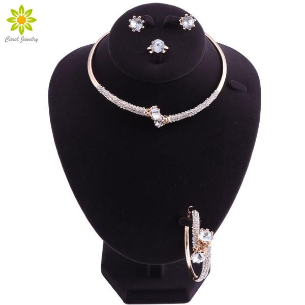 

wedding jewelry sets african nigerian set for women choker fashion jewellery bridal, Slivery;golden