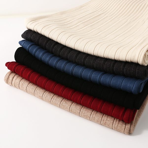 

autumn winter breeches waist in straight line wide leg women's plied, striped pants ta97007 r7pz, Black;white