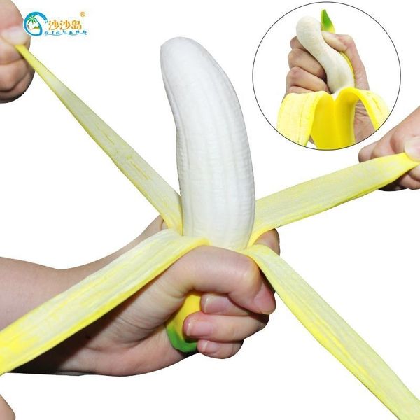 

net red kneading music novel tpr material decompression toy peeling fake banana