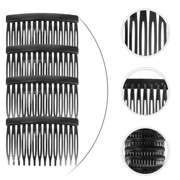 

hair brushes 50pcs side comb 14-teeth fashion insert, Silver