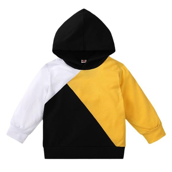 

hoodies & sweatshirts hooded long-sleeved sweatshirt pullover baby boy clothes, Black