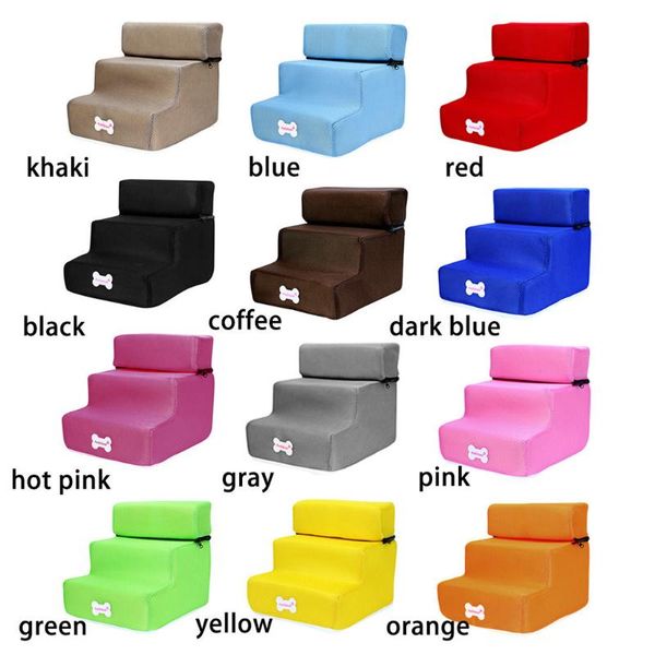 

breathable mesh foldable pet stairs detachable pet bed cat dog ramp 3 steps dogs cats stair bed for smaller or older dogs