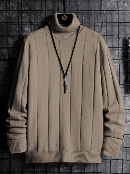

men solid turtleneck sweater n9vk#, White;black