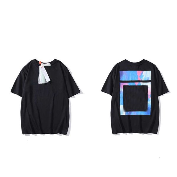 

2021 print t shirt fashion trend brand pure cotton, loose and comfortable, White