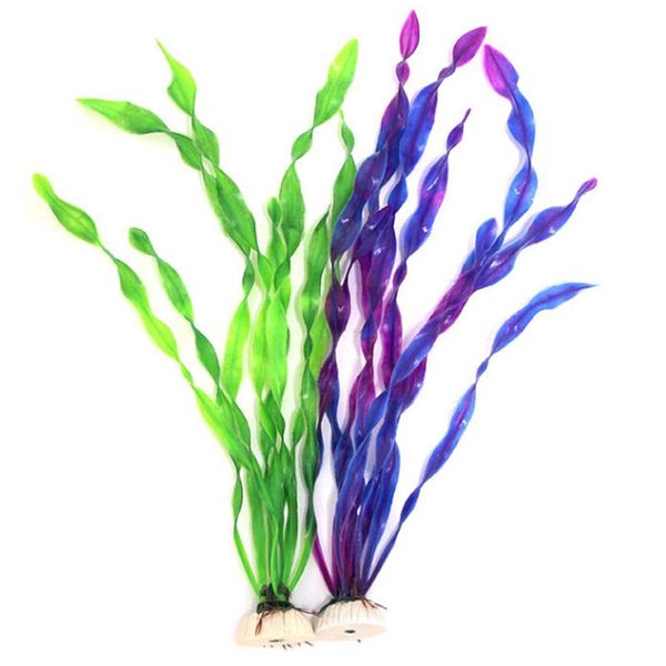 

decorative flowers & wreaths long plastic grass aquarium decor water fish tank decoration 11 inch