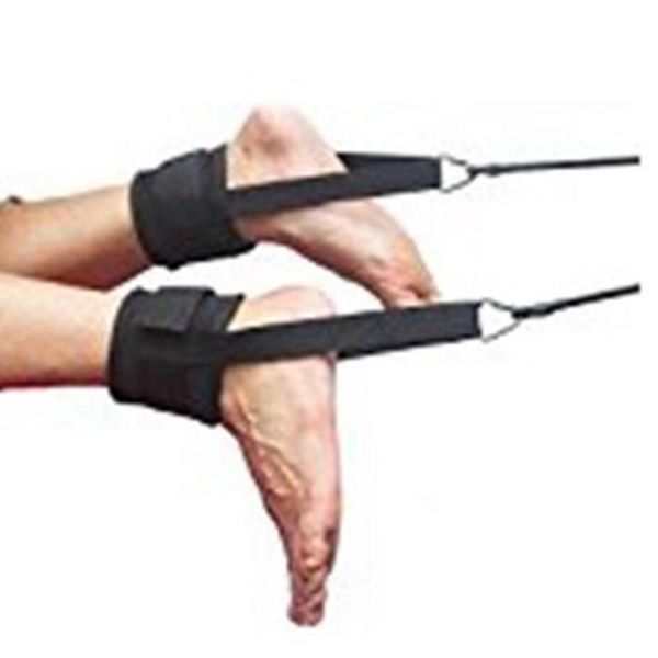 

2pcs training padded cable workout gym machines d-ring leg exercises fitness buweights sport cuffs ankle strap #734, Blue;black