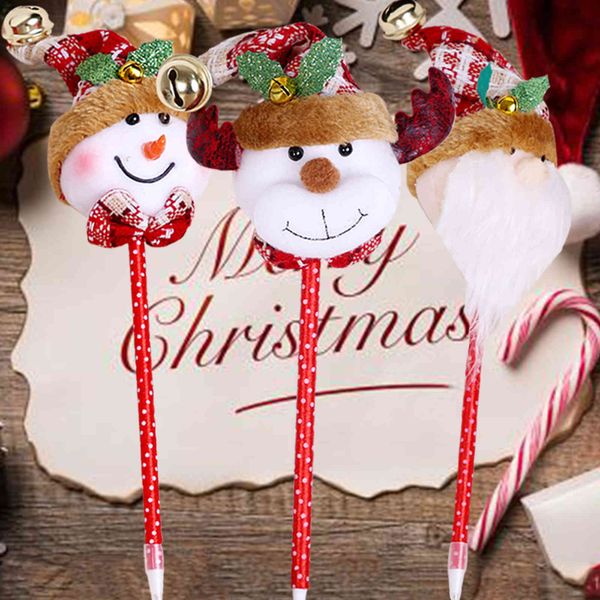 

new decorations children's high-grade gifts prizes christmas big head cartoon pen
