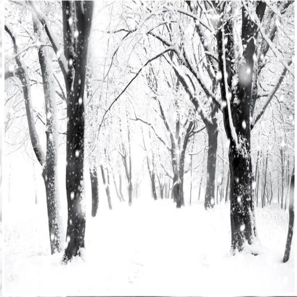 

wallpapers custom 3d beautiful scenery snow forest landscape tv background wall paper mural