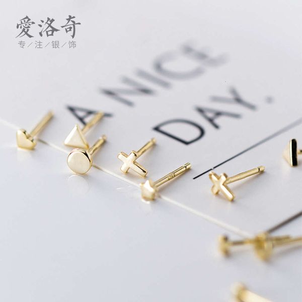 

eloqi female version fashion simple small earrings sweet fresh