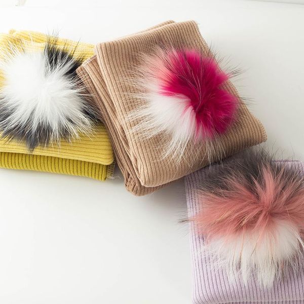 

scarves cotton candy-colored ribbed triple color pom balls fashion born sleeping travel leisure blanket boys girls kids blankets, Blue;gray