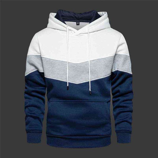 

2022 casual men hoodie fashion brand casual style male sportswear casual tracksuit pullover solid color available winter autumn g1214, Black