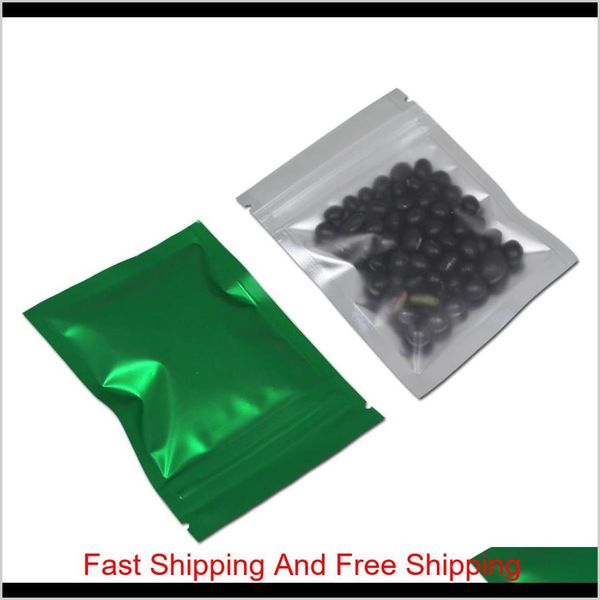 

8.5x13 cm multiple colors front clear zipper foil mylar packing material food storage bags aluminum foil resealable qyljse homes2011