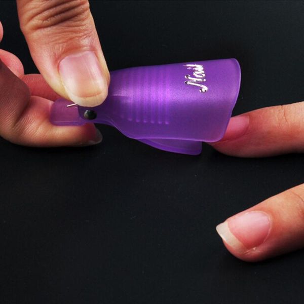 

nail art kits 10 pcs/lot remover gel polish degreaser wrap tool nails soak off cap clip