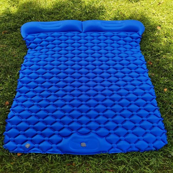 

air bed 195*116*6cm double person pedal type automatic inflation camping air mattress folding sleeping pad camping mat tent mat