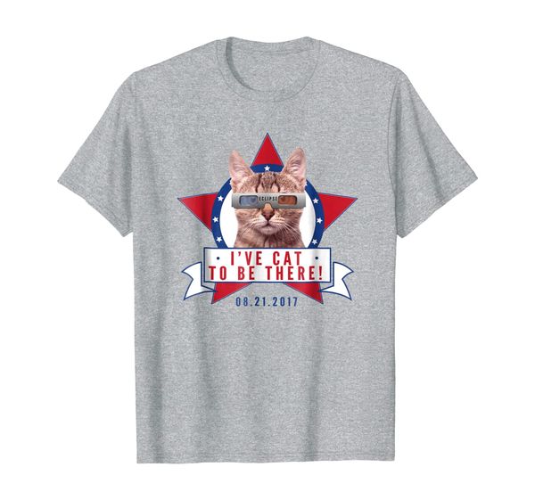 

i've cat to be there total solar eclipse 2017 shirt glasses, White;black